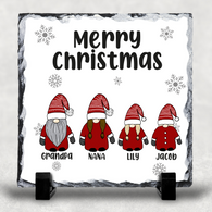 Grand Parents Christmas Gonk With 1 Son 1 Daughter Slate